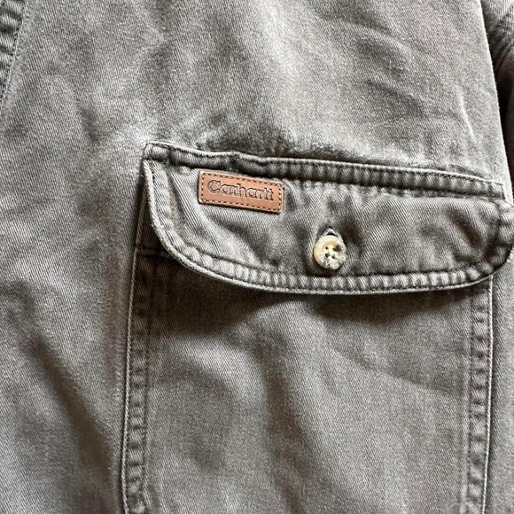 Grey Carhartt button-up shirt with a relaxed fit - Picture 3 of 5